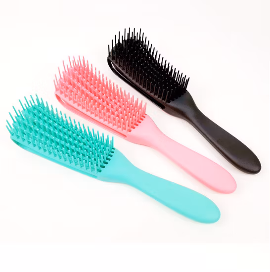 Professional Vented Curved Detangling Fast Drying Styling Massage Hair Brush for Men′ S Wet Dry Curly Thick and Straight Hair