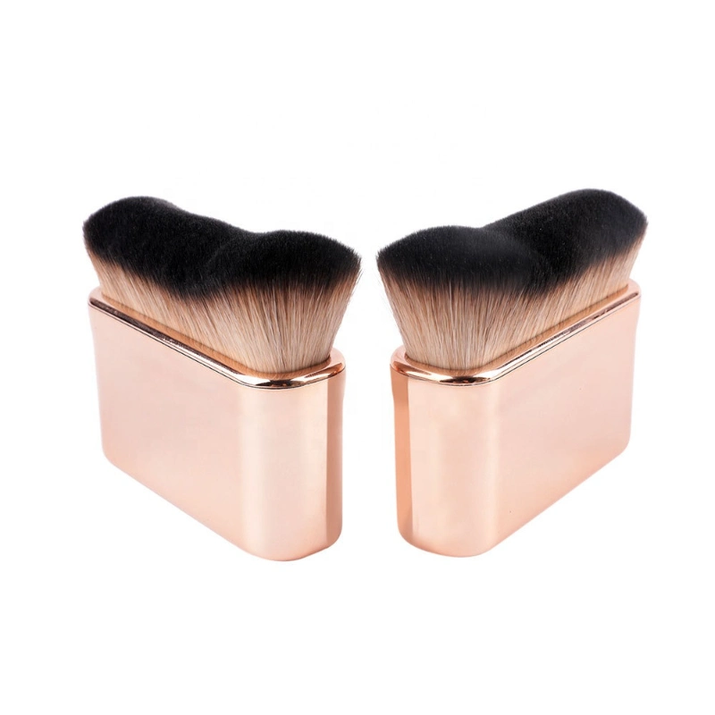 New Rose Gold Curved Foundation Brush Makeup Foundation Brush Kabuki Body Brush