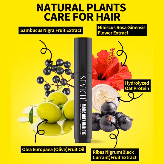 Temporary Hair Dye Cover Gray Roots Private Label Hair Root Touch up Pen Grey Hair Dye Brush