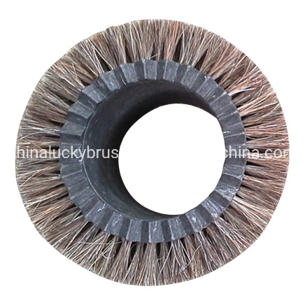 150mm Outer Diameter Horse Hair Galss Cleaning Brush/Small Roller Cleaning Brush Round Wheel Polishing Brush (YY-269)