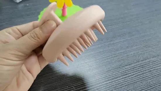 Escova de xampu para cabelo, escova para cuidados com o couro cabeludo com massageador de cabeça de silicone macio para mulheres, homens e animais de estimação