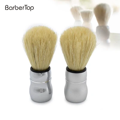 Pincel de barbear Fashion PRO com cabo de plástico feito à mão para barba para ferramentas de barbeiro masculino